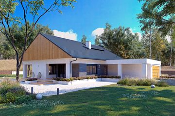  Projekt domu Aksamit 6 (BSA2400) - projekt domu parterowego - Zdjęcie 3