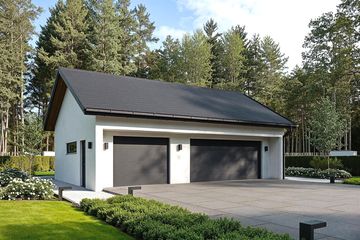  Projekt budynku gospodarczego BK-57 (WWC1068) - projekt budynku parterowego - Zdjęcie 1