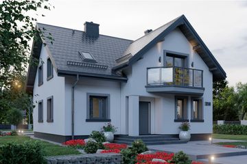  Projekt domu APS 214 ECO (LUA1662) - projekt domu parterowego z poddaszem - Zdjęcie 3