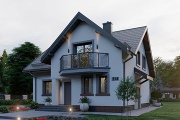  Projekt domu APS 214 ECO (LUA1662) - projekt domu parterowego z poddaszem - Zdjęcie 4