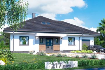 Projekt domu APS 217 NEW ECO (LUA1663) - projekt domu parterowego - Zdjęcie 1