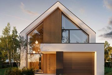  Projekt domu HomeKoncept 130 wariant 01 (KRX1289) - projekt domu parterowego z poddaszem - Zdjęcie 2