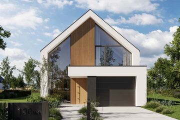  Projekt domu HomeKoncept 130 wariant 01 (KRX1289) - projekt domu parterowego z poddaszem - Zdjęcie 1