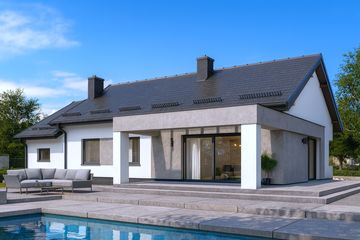  Projekt domu APS 336+G ECO (LUA1666) - projekt domu parterowego - Zdjęcie 2