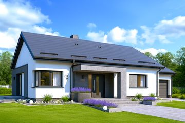  Projekt domu APS 336+G ECO (LUA1666) - projekt domu parterowego - Zdjęcie 1
