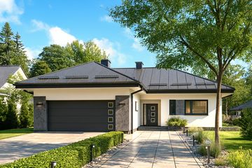  Projekt domu APS 264 wariant 2 ECO (LUA1667) - projekt domu parterowego - Zdjęcie 1