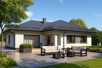  Projekt domu APS 264 wariant 2 ECO (LUA1667) - projekt domu parterowego - Zdjęcie 2