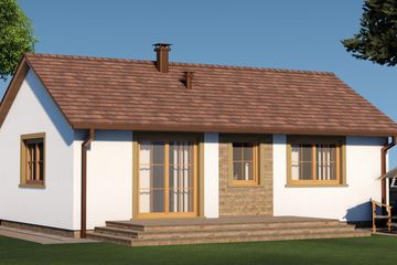  Projekt domu Domek na Miodowej 62-DD (003 ET 62-DD) (SLF1119) - projekt domu parterowego - Zdjęcie 4