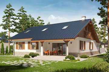  Projekt domu Rózia G1 energo plus (WRC2832) - projekt domu parterowego - Zdjęcie 2