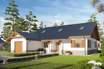  Projekt domu Rózia G1 energo plus (WRC2832) - projekt domu parterowego - Zdjęcie 1