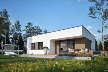  Projekt domu Mini 3 modern plus energo plus (WRC2833) - projekt domu parterowego - Zdjęcie 7