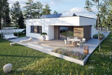  Projekt domu Mini 3 modern plus energo plus (WRC2833) - projekt domu parterowego - Zdjęcie 2