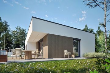  Projekt domu Mini 3 modern plus energo plus (WRC2833) - projekt domu parterowego - Zdjęcie 3