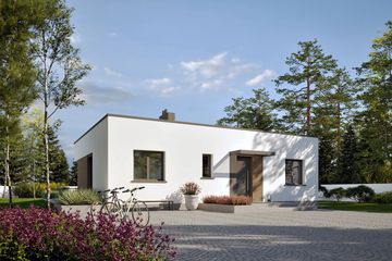  Projekt domu Mini 3 modern plus energo plus (WRC2833) - projekt domu parterowego - Zdjęcie 4