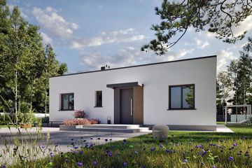  Projekt domu Mini 3 modern plus energo plus (WRC2833) - projekt domu parterowego - Zdjęcie 6