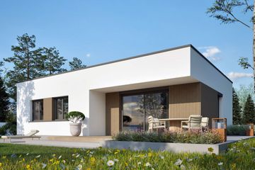  Projekt domu Mini 3 modern plus energo plus (WRC2833) - projekt domu parterowego - Zdjęcie 1