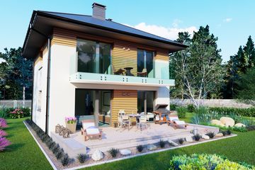  Projekt domu Piętrowy 1 (BBH1079) - projekt domu z pełnym piętrem - Zdjęcie 3