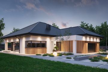  Projekt domu NewHouse 770 (KRZ1135) - projekt domu parterowego - Zdjęcie 1