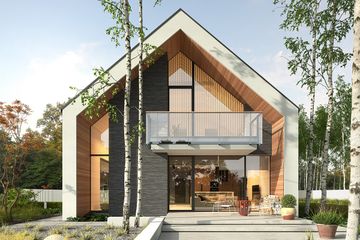  Projekt domu Idealny 1A (WAW1191) - projekt domu parterowego z poddaszem - Zdjęcie 4