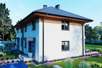  Projekt domu Dwulokalowy 5 (BBH1082) - projekt domu z pełnym piętrem - Zdjęcie 2