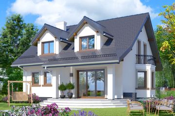  Projekt domu APS 191 ECO (LUA1668) - projekt domu parterowego z poddaszem - Zdjęcie 2