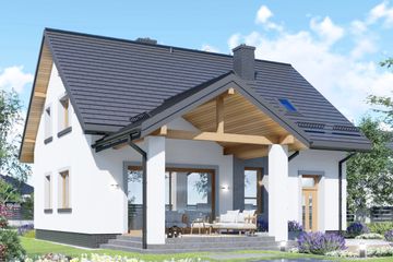  Projekt domu APS 342 ECO (LUA1678) - projekt domu parterowego z poddaszem - Zdjęcie 4