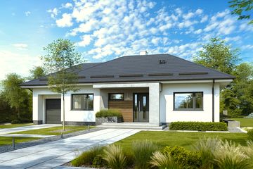  Projekt domu APS 285 + G ECO (LUA1697) - projekt domu parterowego - Zdjęcie 1