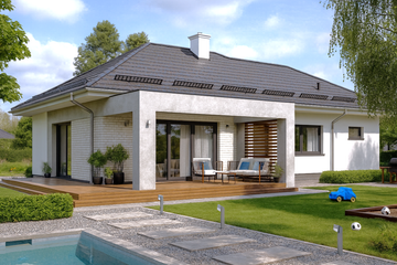  Projekt domu APS 285 + G ECO (LUA1697) - projekt domu parterowego - Zdjęcie 2