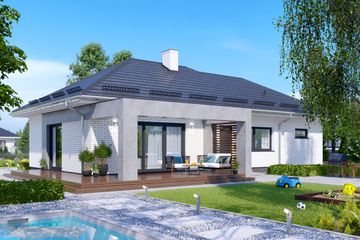  Projekt domu APS 285 + G ECO (LUA1697) - projekt domu parterowego - Zdjęcie 4