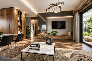 Projekt domu APS 285 + G ECO - parterowy dom o powierzchni 83,60 m², dach kopertowy - ujęcie 3
