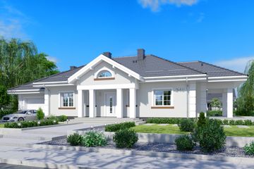  Projekt domu APS 245 ECO (LUA1698) - projekt domu parterowego - Zdjęcie 1