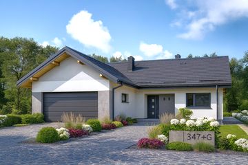  Projekt domu APS 347+G ECO (LUA1699) - projekt domu parterowego - Zdjęcie 1