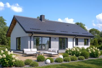  Projekt domu APS 347+G ECO (LUA1699) - projekt domu parterowego - Zdjęcie 2