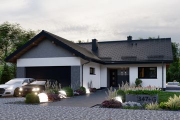  Projekt domu APS 347+G ECO (LUA1699) - projekt domu parterowego - Zdjęcie 3