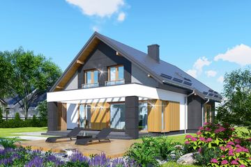  Projekt domu APS 268 wariant 2 ECO (LUA1676) - projekt domu parterowego z poddaszem - Zdjęcie 3