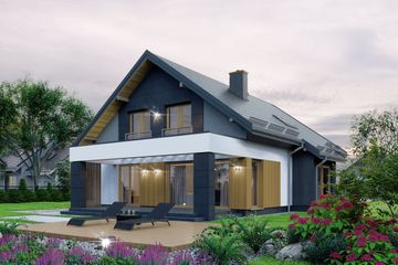  Projekt domu APS 268 wariant 2 ECO (LUA1676) - projekt domu parterowego z poddaszem - Zdjęcie 4