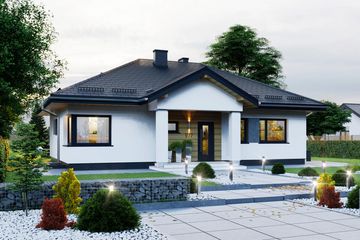  Projekt domu APS 277 ECO (LUA1695) - projekt domu parterowego - Zdjęcie 1