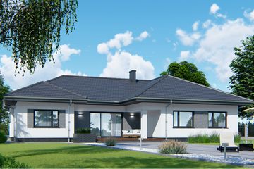  Projekt domu APS 265 ECO (LUA1672) - projekt domu parterowego - Zdjęcie 2