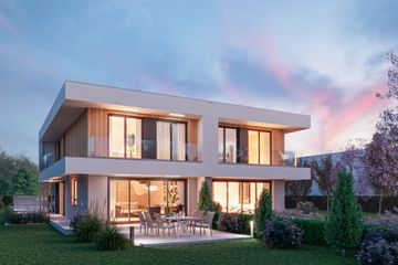  Projekt domu D438A - Zabudowa bliźniacza (WAI1520) - projekt domu z pełnym piętrem - Zdjęcie 2