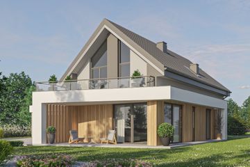  Projekt domu D431 (WAI1518) - projekt domu parterowego z poddaszem - Zdjęcie 1