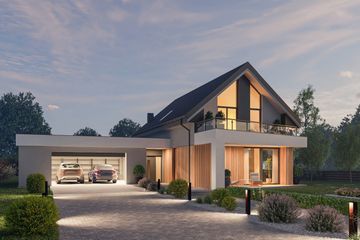  Projekt domu D431 (WAI1518) - projekt domu parterowego z poddaszem - Zdjęcie 3