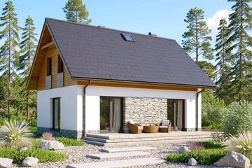  Projekt domu Carino 2 (WOF1262) - projekt domu parterowego z poddaszem - Zdjęcie 2