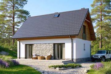  Projekt domu Carino 2 (WOF1262) - projekt domu parterowego z poddaszem - Zdjęcie 3