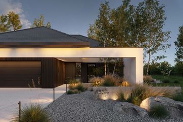  Projekt domu HomeKoncept 133 wariant 01 (KRX1290) - projekt domu parterowego - Zdjęcie 4