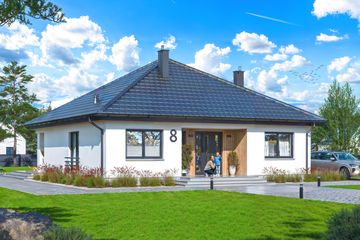  Projekt domu Tryton strop monolityczny (WOE1214) - projekt domu parterowego - Zdjęcie 1