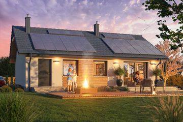  Projekt domu Tracja 9 szkielet drewniany (WOE1215) - projekt domu parterowego - Zdjęcie 4