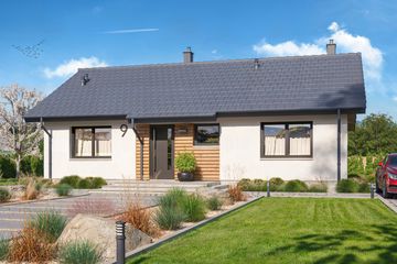  Projekt domu Tracja 9 szkielet drewniany (WOE1215) - projekt domu parterowego - Zdjęcie 6