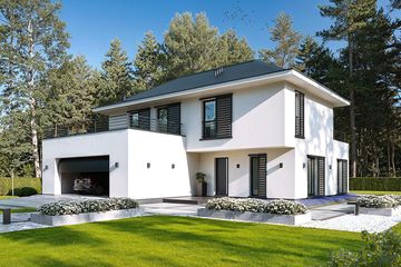  Projekt domu Charyzmatyczny D17 wariant II (WWC1071) - projekt domu z pełnym piętrem - Zdjęcie 2