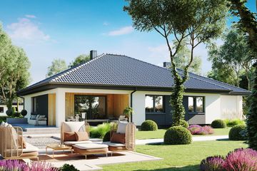  Projekt domu Ka276 (PKT1337) - projekt domu parterowego - Zdjęcie 2