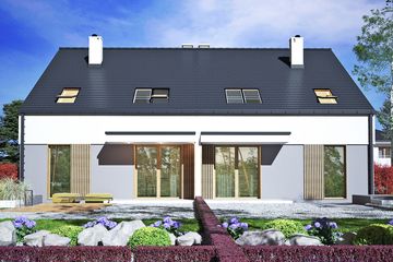  Projekt domu Głuszec III Mode z garażem 1-st. [A-ZBL1] (WRF2480) - projekt domu parterowego z poddaszem - Zdjęcie 2